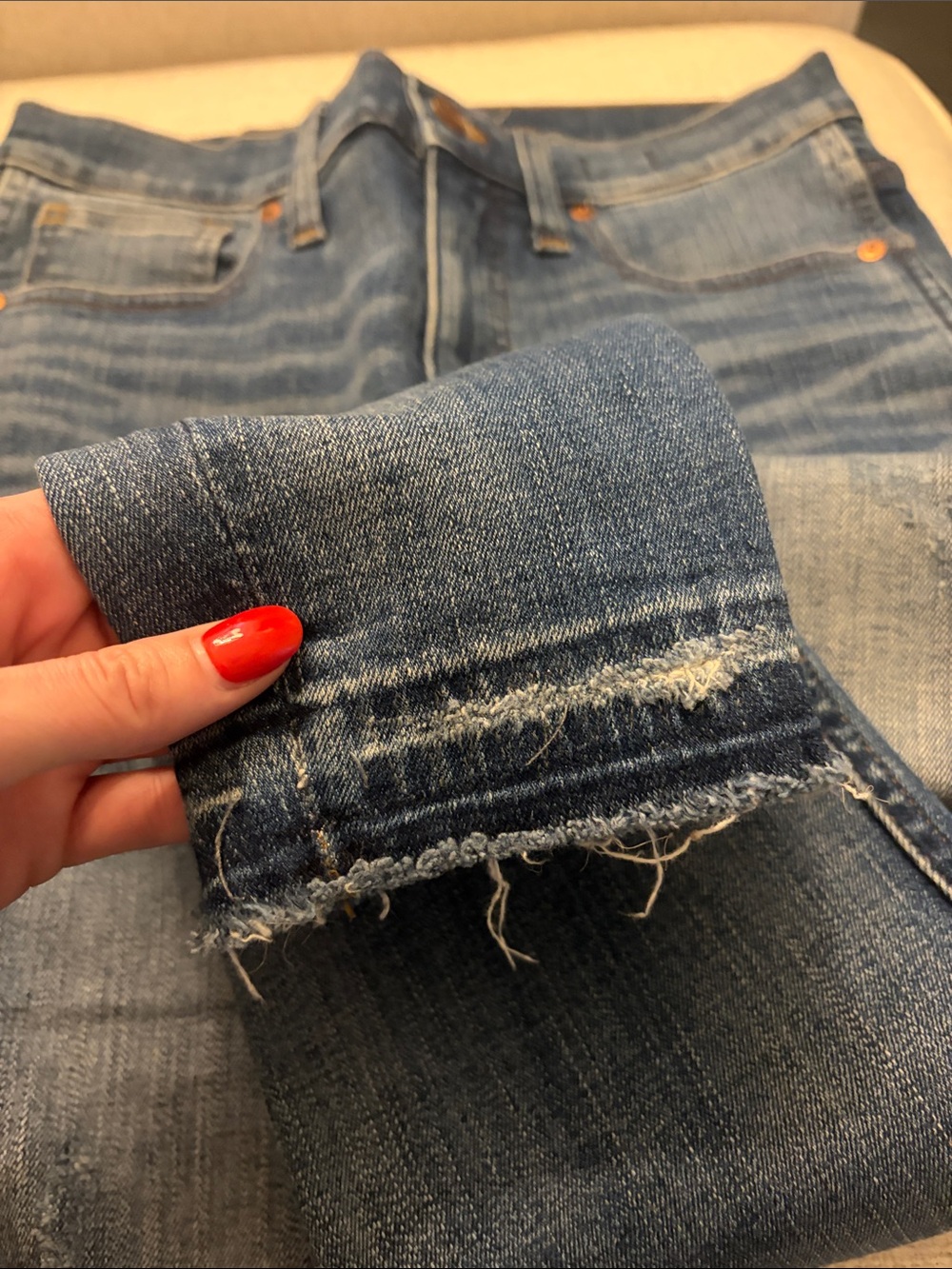 Madewell High-Rise Skinny Women’s Jeans - Raw Hem - Picture 3 of 4